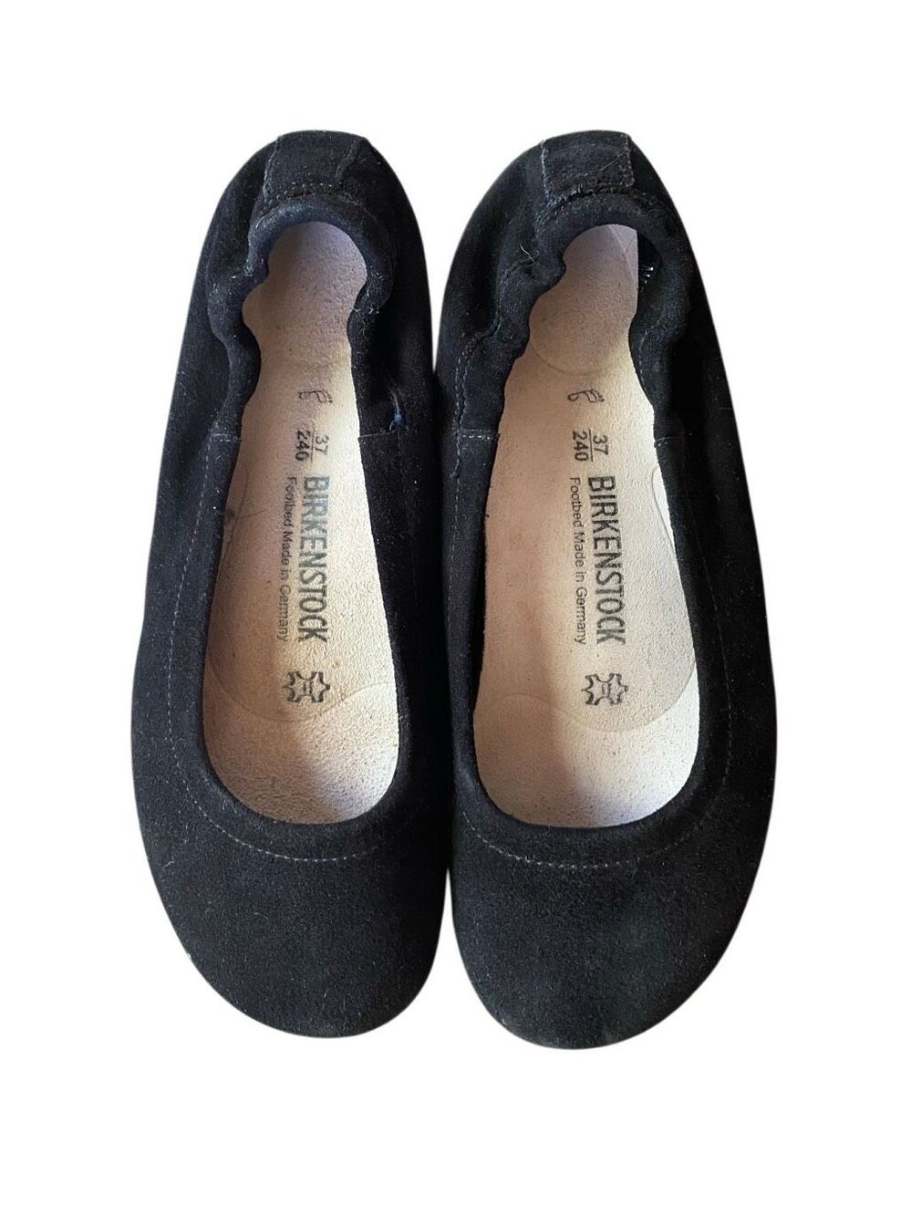 Birkenstock Celina Women’s Black Suede Ballet Flats size 37